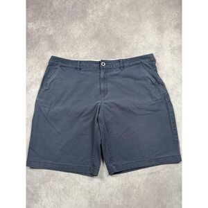 Fox Racing Chino Shorts Mens 40 Navy Blue Stretch Casual Golf Outdoor Flat Front